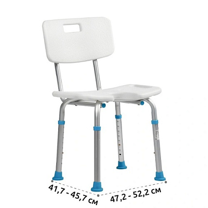 Стулья для ванны или душа (со спинкой)